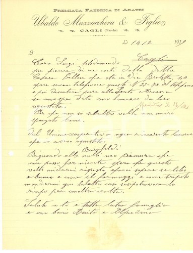 1919 cagli ubaldo - 1919,