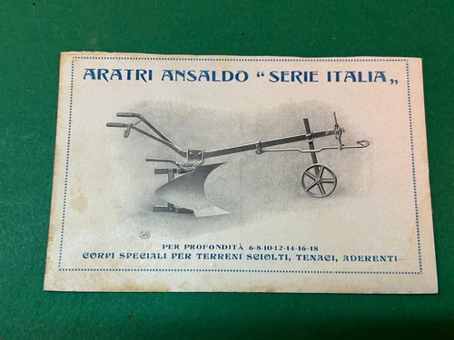 Pubblicità aratri ansaldo - pubblicità,