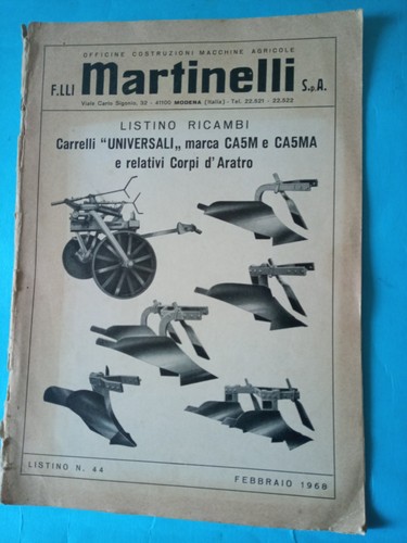 Listino ricambi carrelli - ricambi,