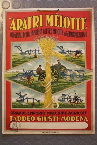 Locandina pubblicità aratri - locandina,