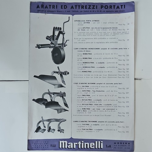 Martinelli aratri ed - s.p.a.,